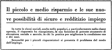 Società Italia Finanziaria e Immobiliare/Compagnia Fondiaria Regionale; Vita e Pensiero — Rivista Internazionale di Scienze Sociali e Discipline Ausiliarie, Milano 1928
